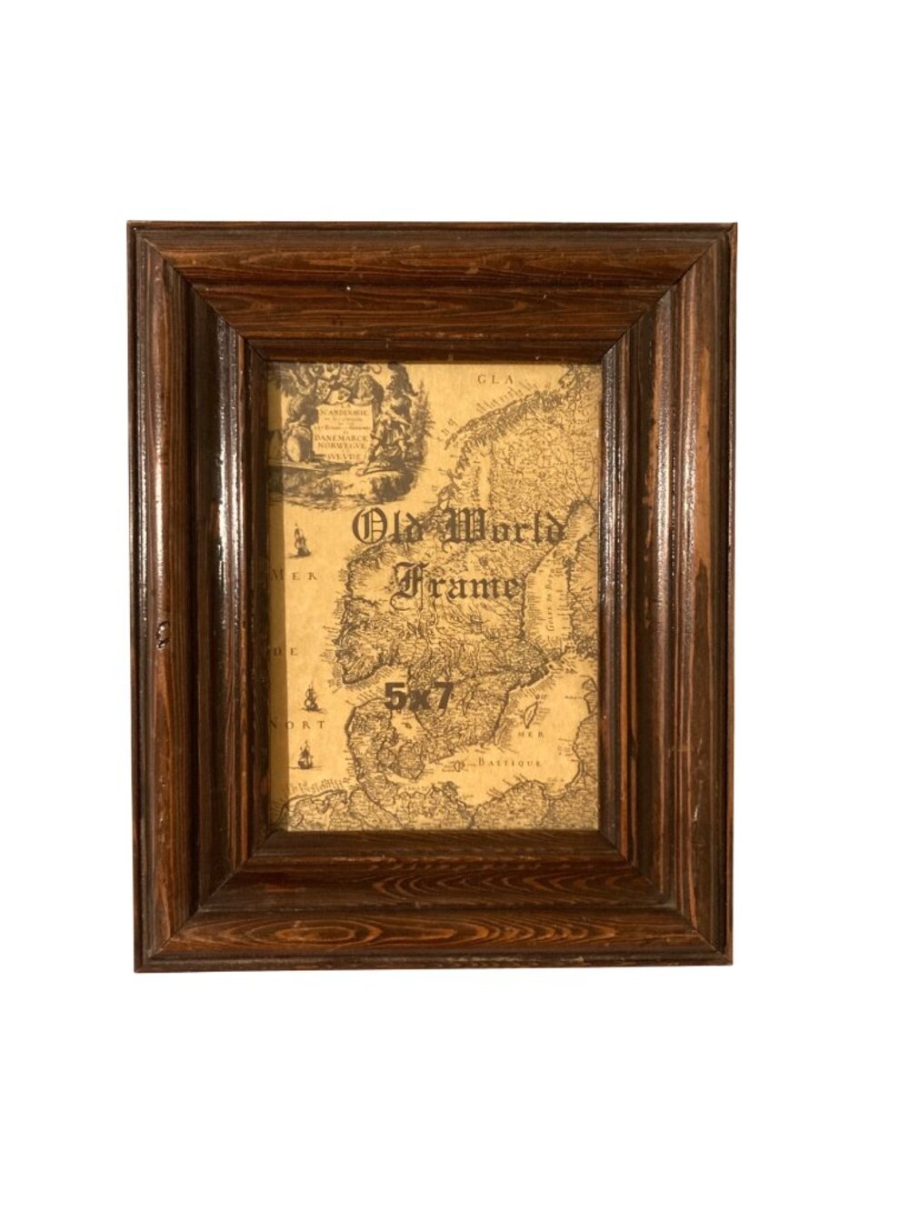 Old World Brown Wooden Rustic Picture Frame Gallery Wall 5x7